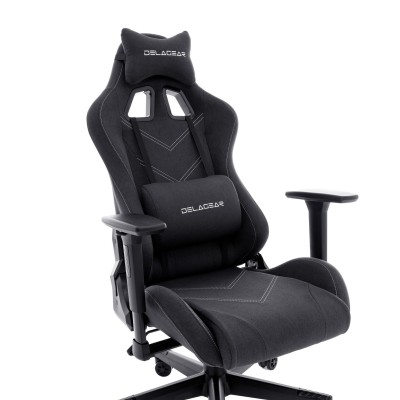 Fotel Gamingowy DELAGEAR G 606 Czarny Materiałowy