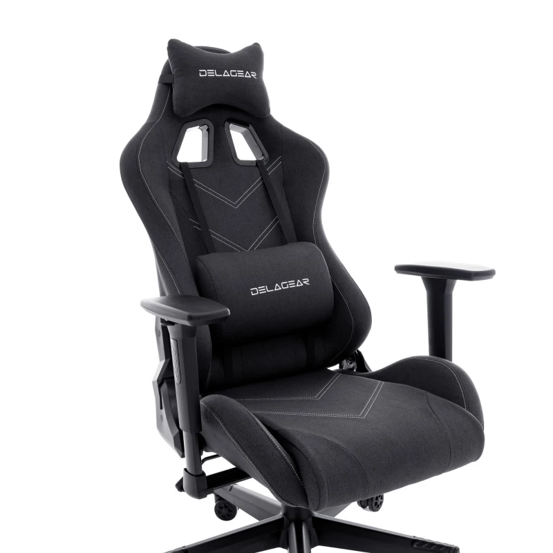 Fotel Gamingowy DELAGEAR G 606 Czarny Materiałowy