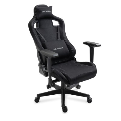 Fotel Gamingowy DELAGEAR G 808 Czarny Materiałowy