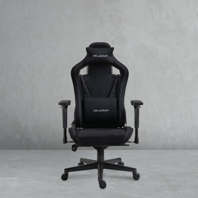 Fotel Gamingowy DELAGEAR G 808 Czarny Materiałowy