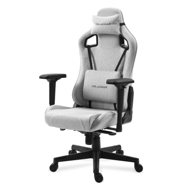Fotel Gamingowy DELAGEAR G 808 Szary Materiałowy