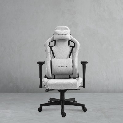 Fotel Gamingowy DELAGEAR G 808 Szary Materiałowy