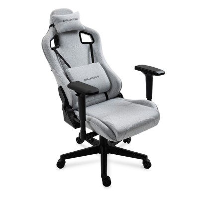 Fotel Gamingowy DELAGEAR G 808 Szary Materiałowy