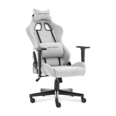 Fotel Gamingowy DELAGEAR G 606 Szary Materiałowy