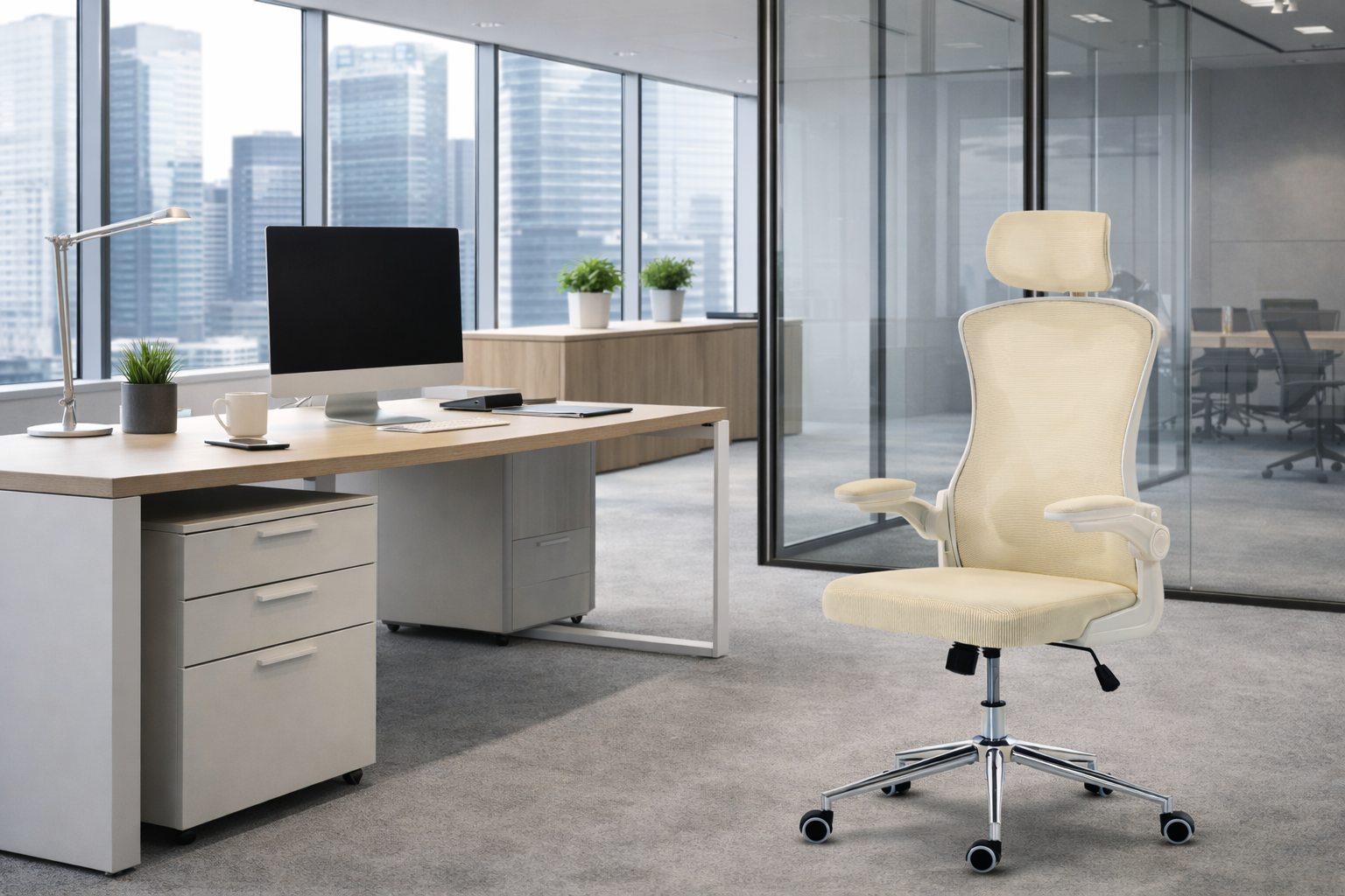  Fotel Biurowy Ergonomiczny DELAGEAR M 330 Czarny