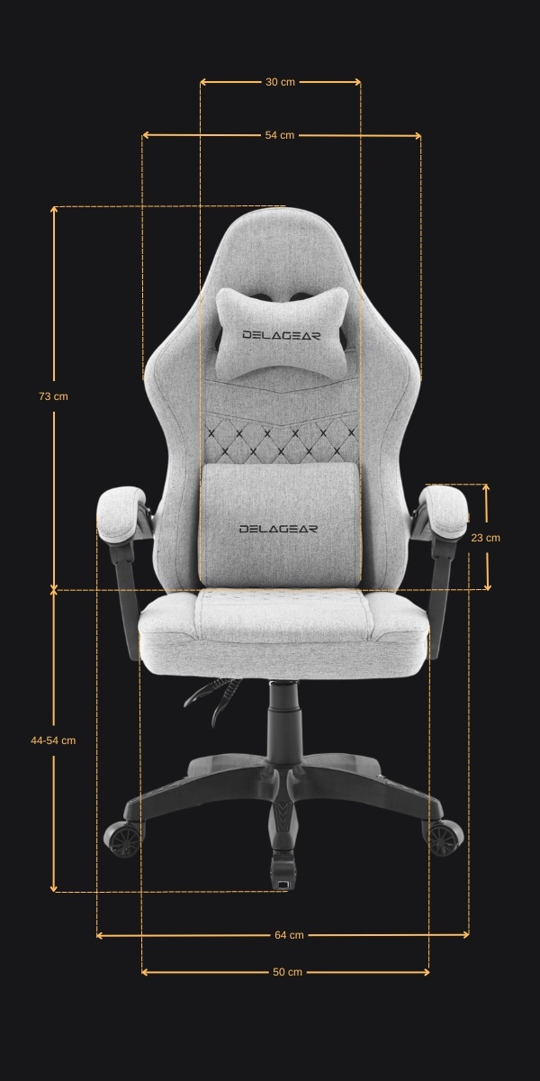 Wymiary Fotela Gamingowego DELAGEAR G 300