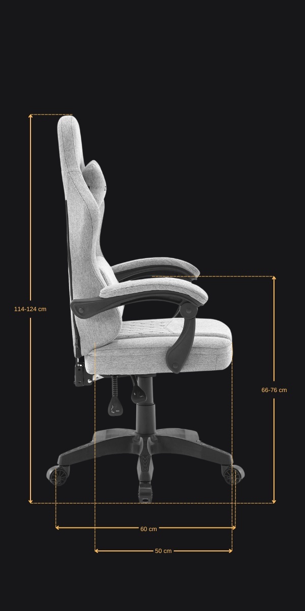 Wymiary Fotela Gamingowego DELAGEAR G 300