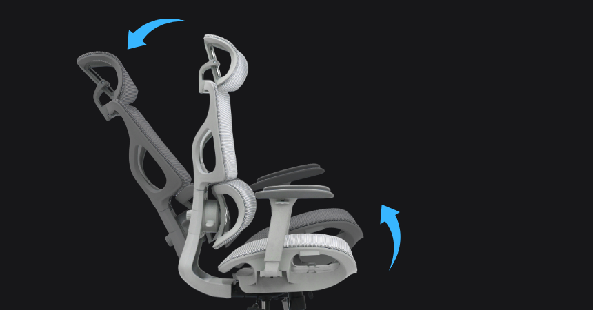 Synchroniczny mechanizm odchylania fotela BIONIC AIR