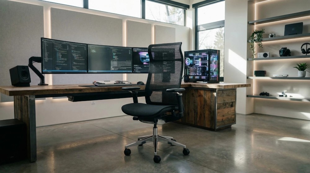 Ergonomiczny fotel do pracy zdalnej