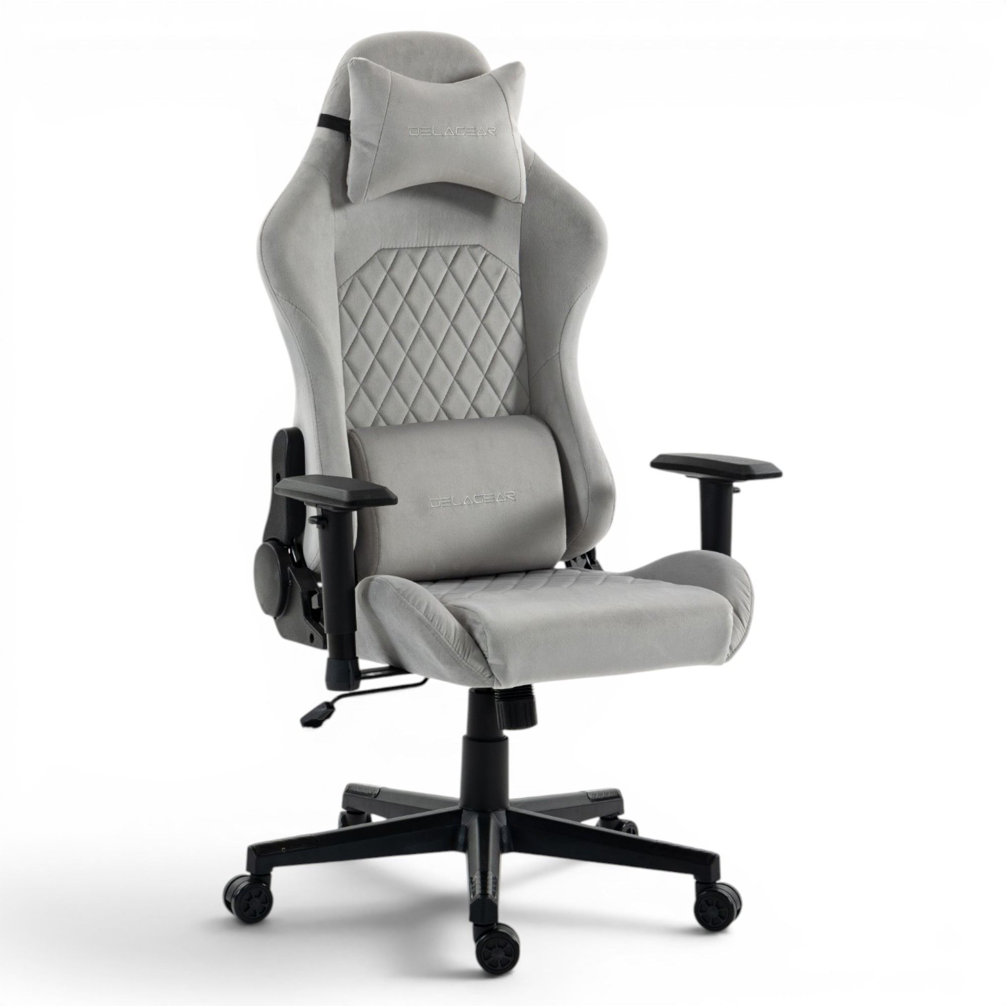 Fotel Gamingowy Delagear G 505 Szary Materiałowy