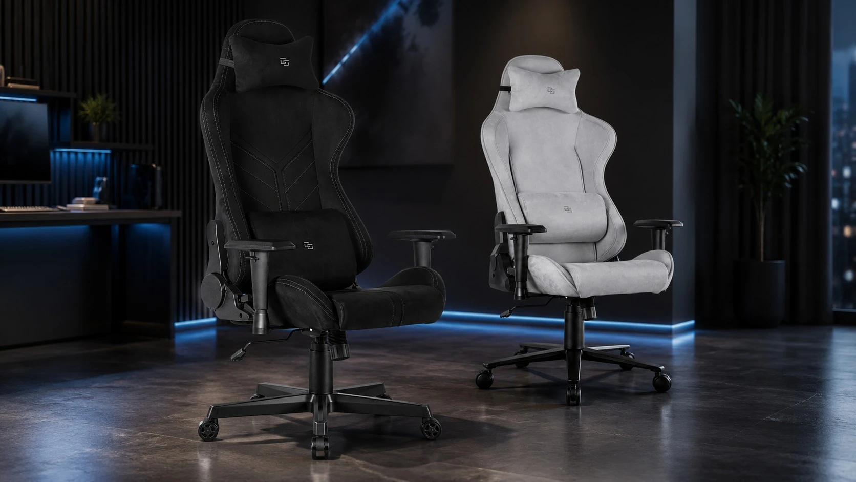 Fotel gamingowy z Alcantarą