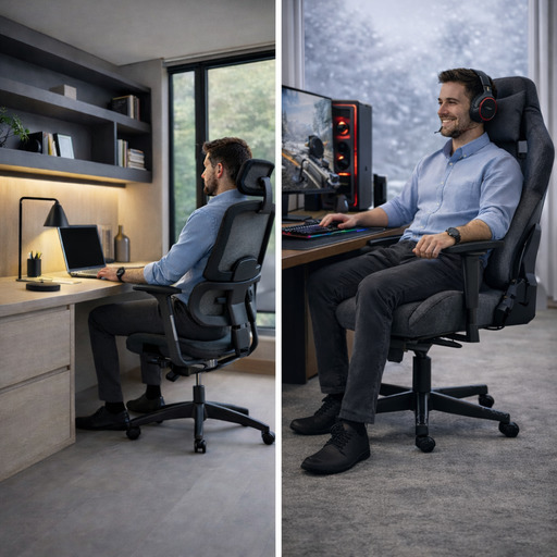 Gaming vs. praca zdalna - jaki fotel wybrać do pracy przy komputerze?